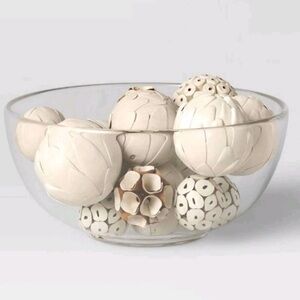 NWT Threshold Cream Decorative Bowl/Vase Filler